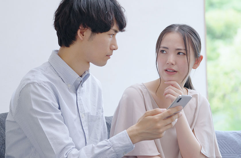 夫の浮気が発覚した妻