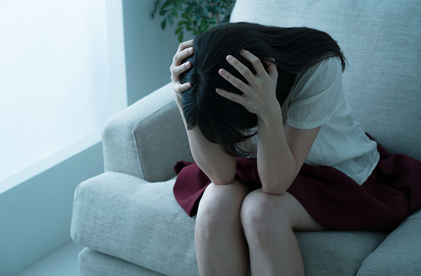 浮気が原因で精神的ショックを受ける妻