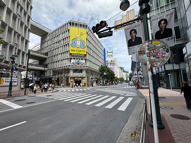 「井ノ頭通り入口」交差点の真ん前です。西武百貨店の向かい側です。
